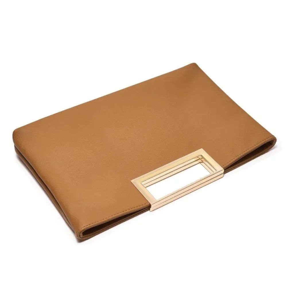 Leather Clutch Purse Evening Handbag - Picture 3 of 5